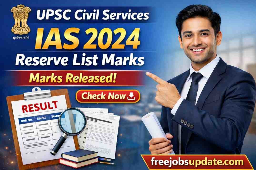 UPSC Civil Services IAS 2024 Reserve List Marks