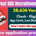 India Post GDS Vacancy 2026: Online Apply Check Eligibility, Dates