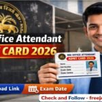 Rbi office attendant admit card 2026 link at rbi.org.in – Direct Download Link Here