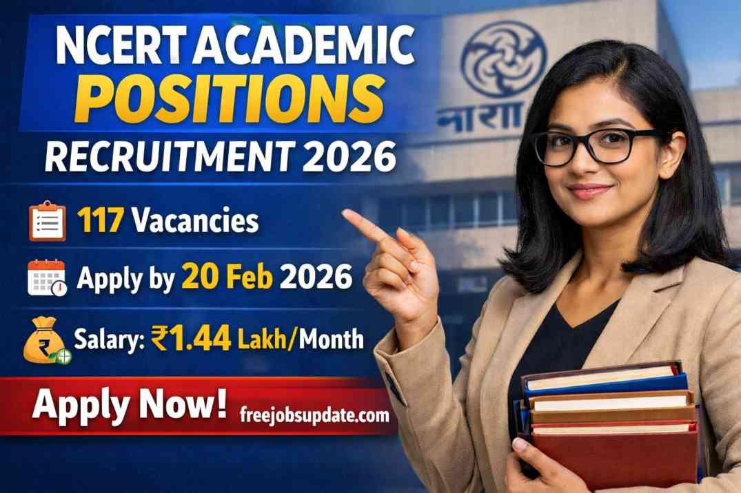 NCERT Academic Positions Recruitment 2026