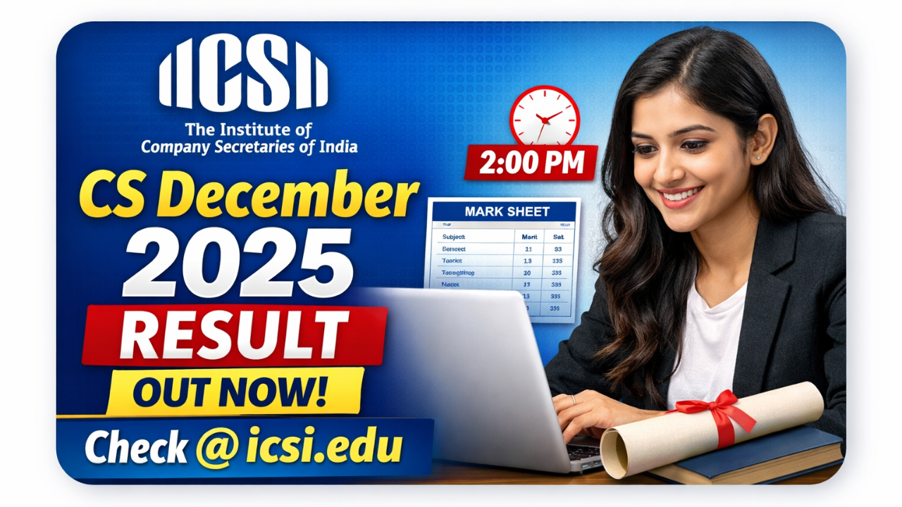 ICSI CS Professional Result Dec 2025 Link