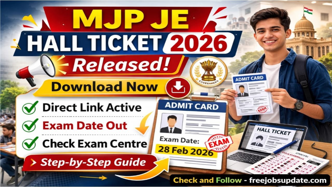 MJP Hall Ticket Download 2026