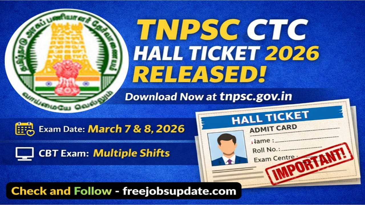 TNPSC CTS Hall Ticket 2026 PDF