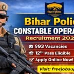Bihar Police Vacancy 2026 – 993 Vacancies Announced Online Apply Now!