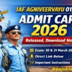 IAF Agniveervayu Admit Card 2026 Out – Download Hall Ticket Now