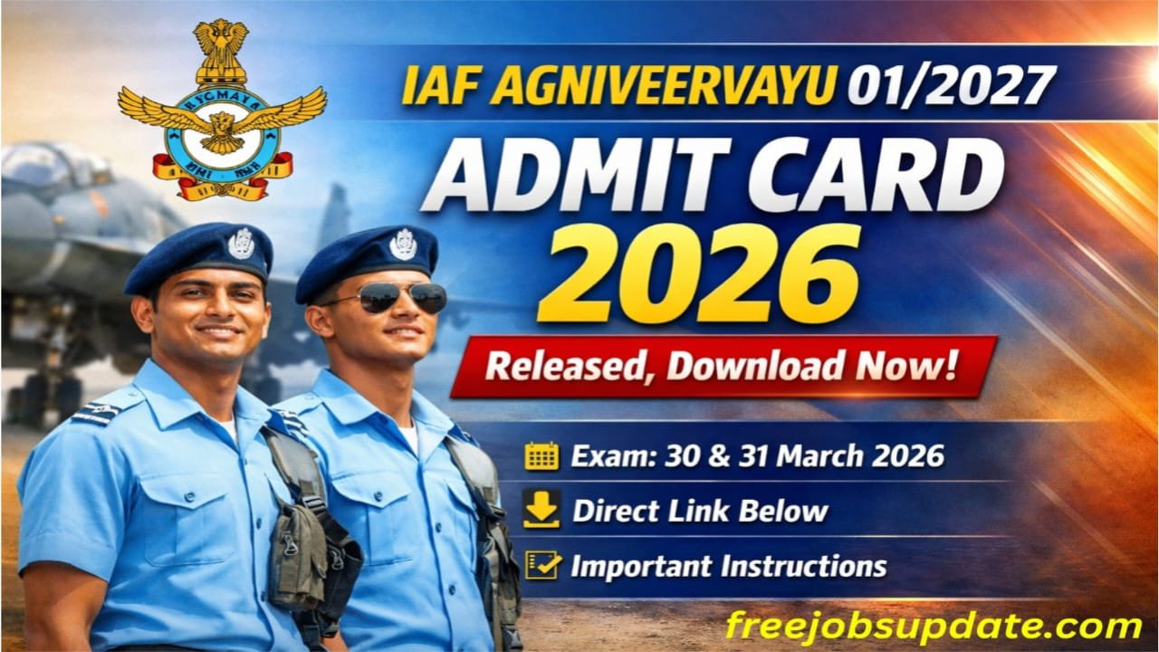 IAF Agniveervayu Admit Card 2026