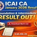 ICAI CA Foundation Result Jan 2026 Declared Check the Result Now!