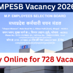 MPESB Recruitment 2026 – 728 Forest Guard & Jail Department Notification Out, Apply Now!