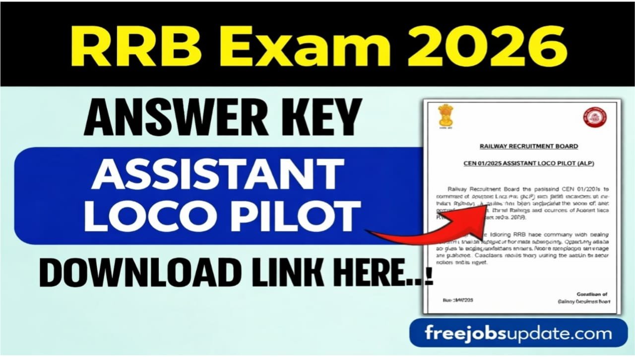 RRB ALP Answer Key 2026