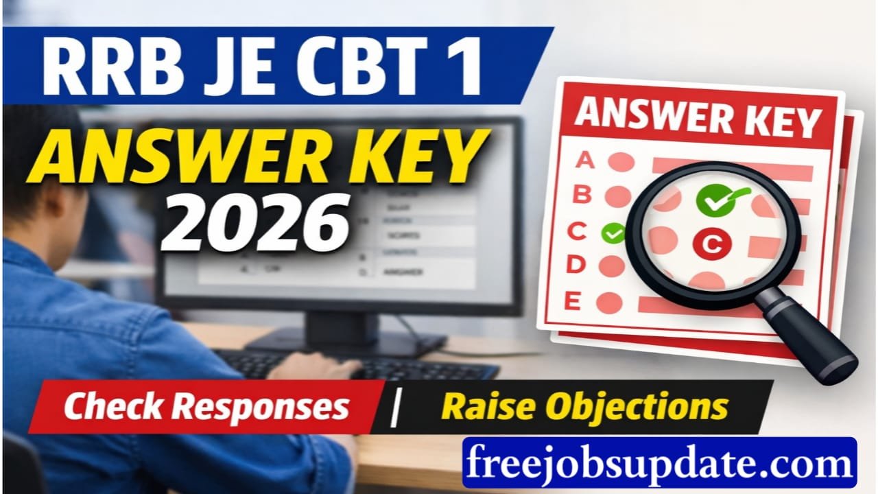 RRB JE CBT 1 Answer Key 2026 PDF