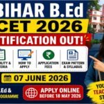 Bihar BEd Form Apply 2026 Live – Check Eligibility, Exam Pattern & Fees