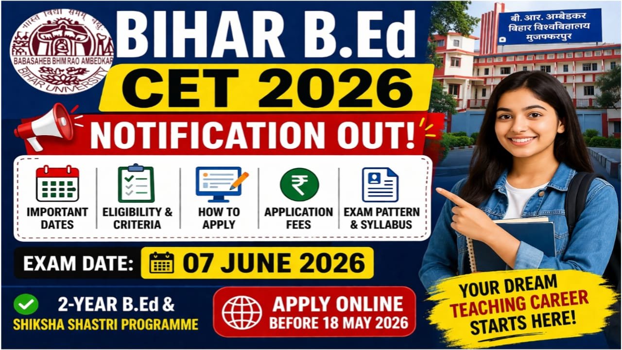 Bihar BEd Form Apply 2026