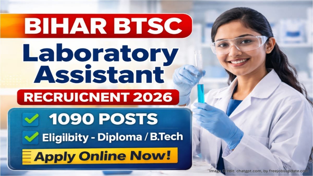Bihar BTSC Laboratory Assistant Recruitment 2026 Online Apply