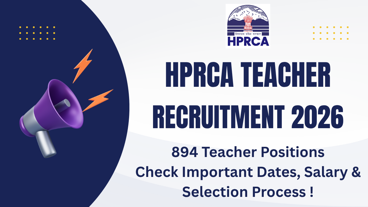 HPRCA Teacher Recruitment 2026 Apply Online