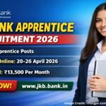 JK Bank Apprentice Recruitment 2026 – Apply Online for 614 Posts