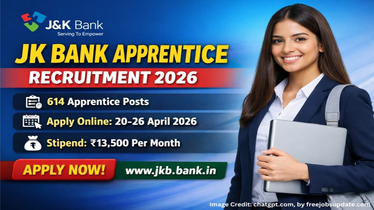 JK Bank Apprentice Recruitment 2026 Apply Online