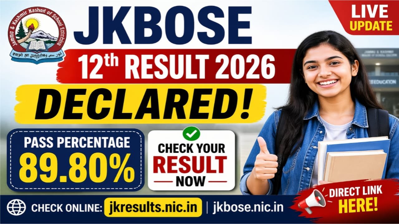 JKBOSE 12th Result 2026