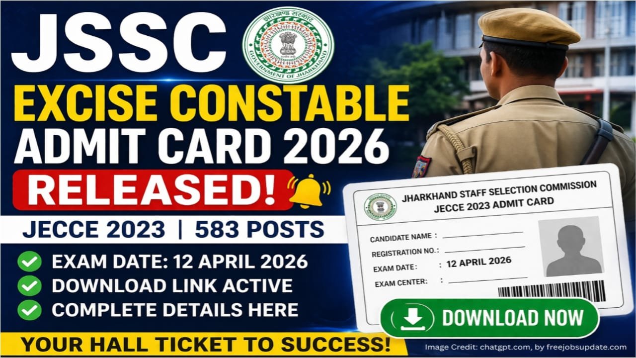 JSSC Excise Constable Admit Card