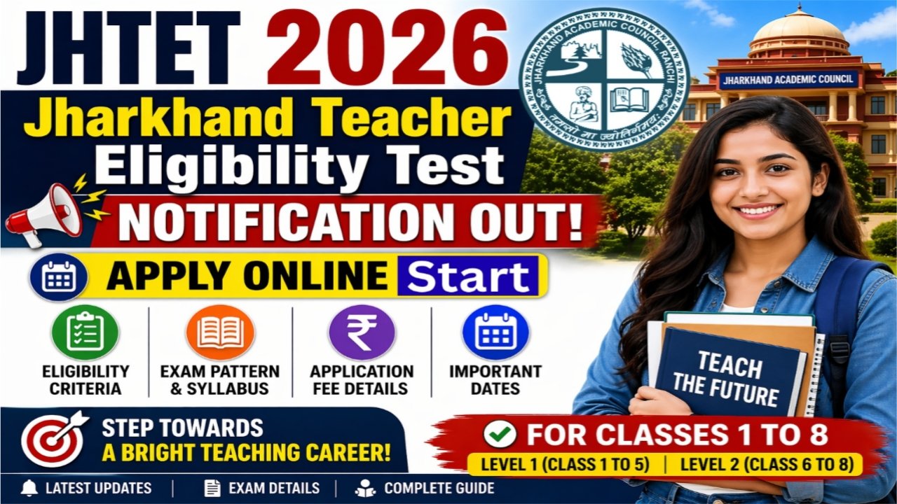 Jharkhand TET Apply Online 2026