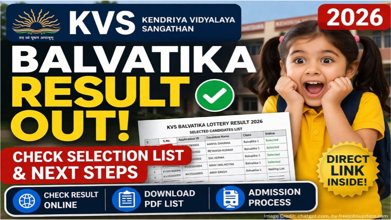 KVS Admission Lottery Results