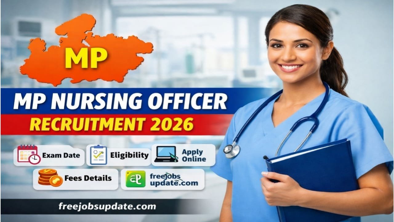 MP Nursing Officer & Sister Tutor Bharti 2026 Apply