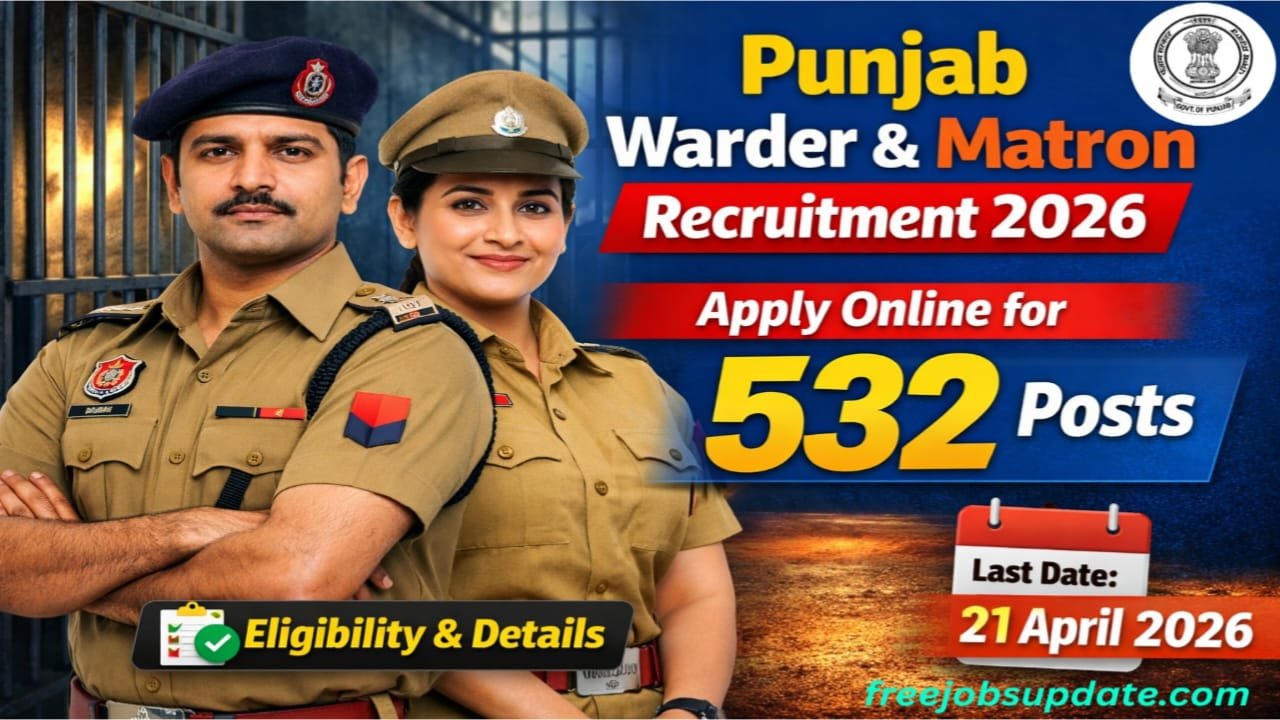 PSSSB Jail Warder Recruitment 2026 Apply online
