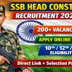 SSB Head Constable Vacancy 2026: Apply Online for 233 Multiple Posts