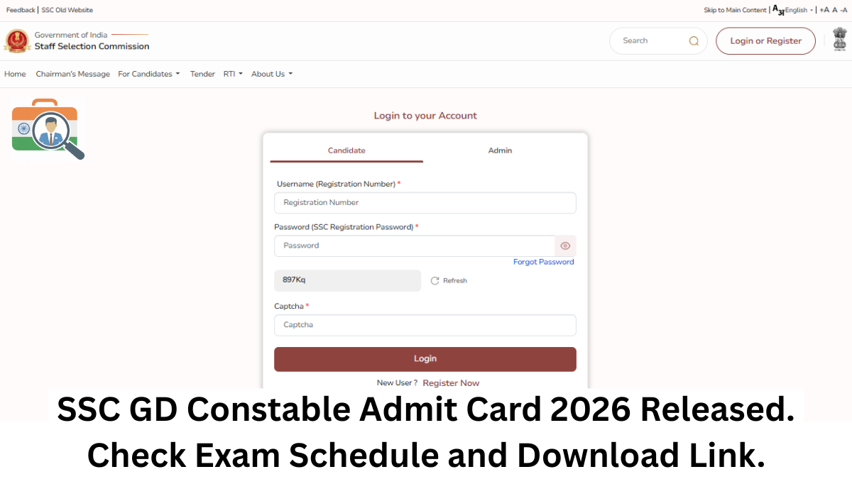 ssc gd constable admit card