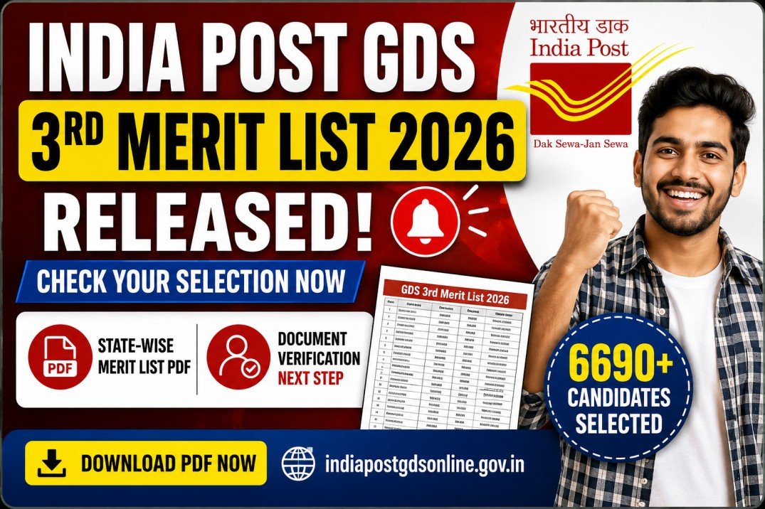 GDS 3rd Merit List 2026