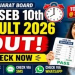 GSEB 10th Result 2026 Released: Check Marks via @gseb.org Now