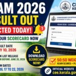 KEAM Result 2026 Available Now. Check Your Scorecard Online