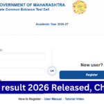 MHT CET result 2026 OUT, Check PCM PCB Scorecard Download Process
