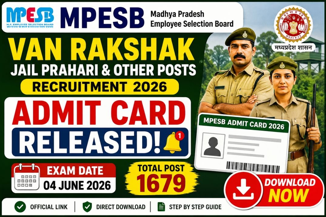 MP Forest Guard Admit Card 2026