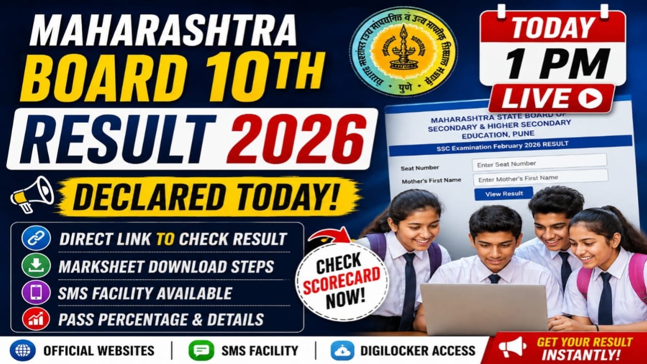 Maharashtra Board 10th Result 2026