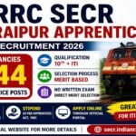 RRC SECR Apprentice Recruitment 2026: Apply Online for 1,644 Trade Posts Without Exam