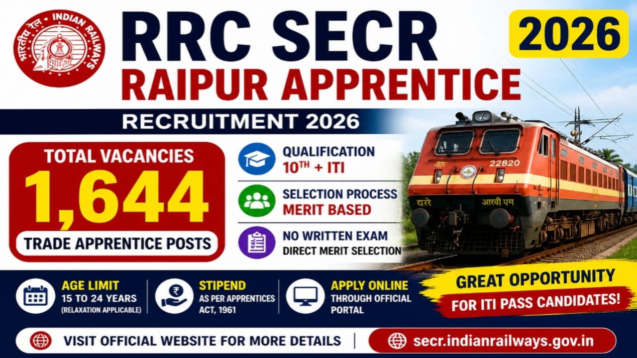 RRC SECR Apprentice Recruitment 2026
