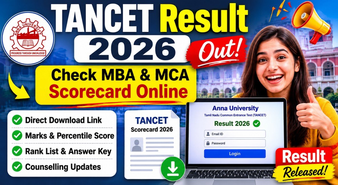 Tancet mba result 2026