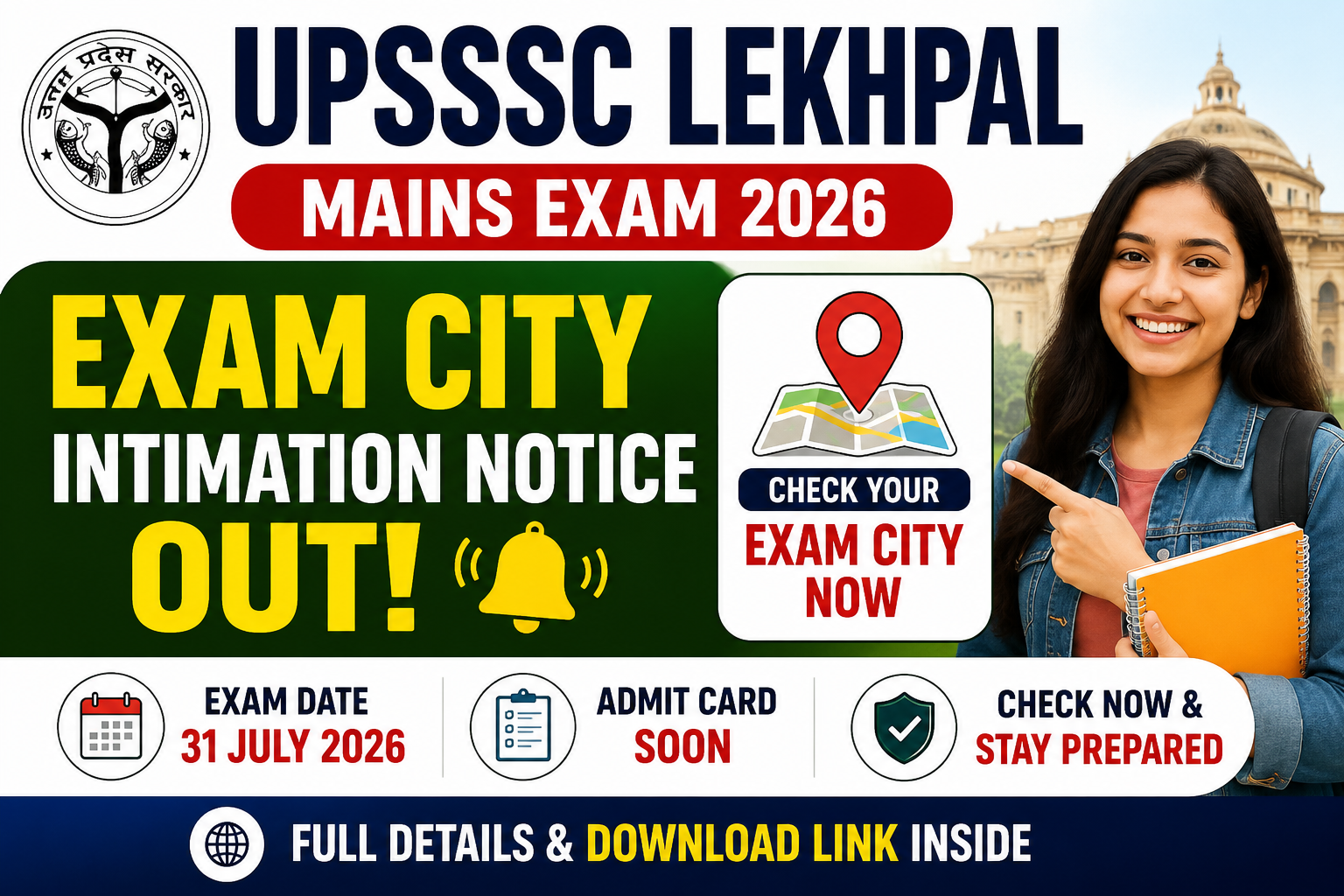 UPSSSC Lekhpal Exam Date 2026