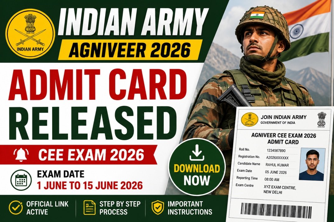 indian army admit card 2026