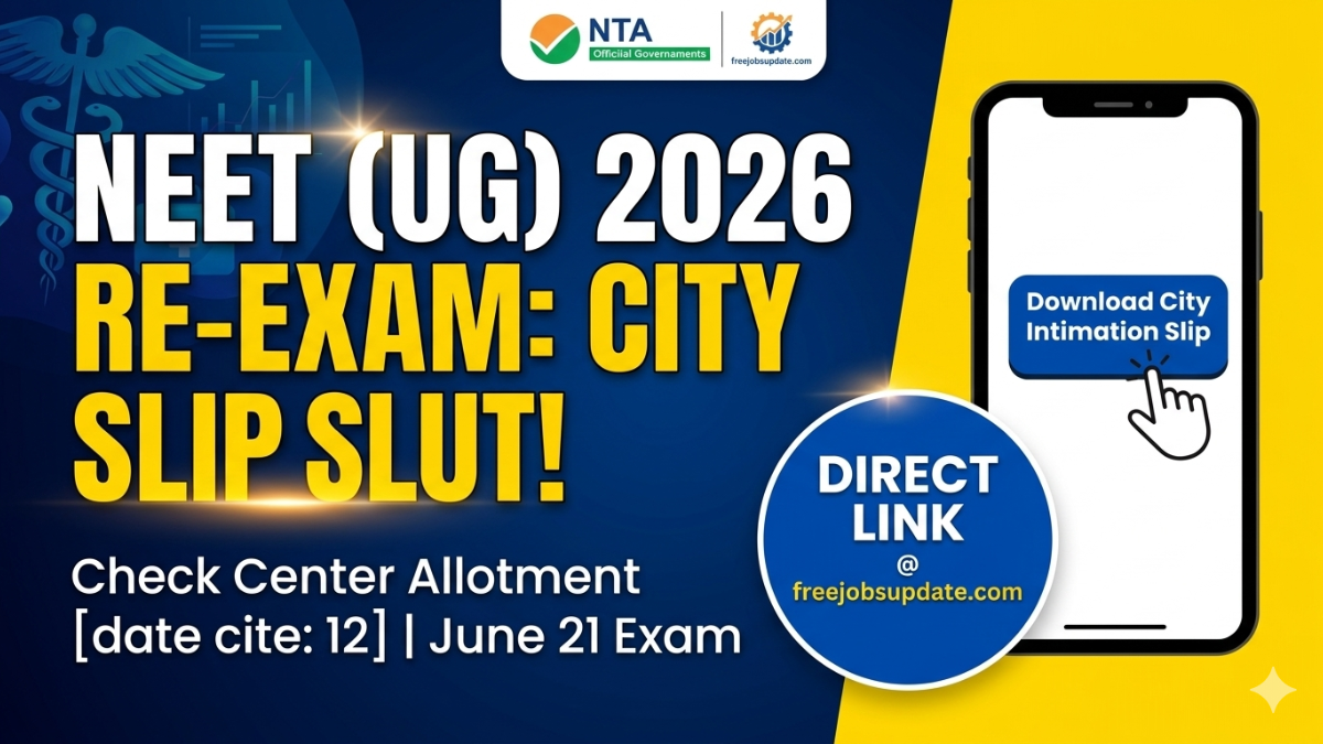 NEET UG 2026 city intimation link
