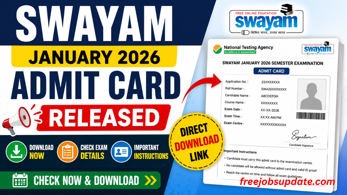 NTA SWAYAM Admit Card 2026