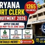Punjab and Haryana High Court Recruitment 2026: Apply Online for 1265 Clerk Vacancies