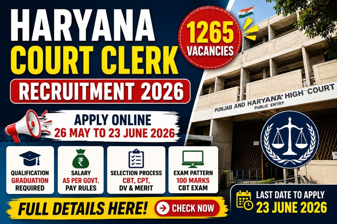 Punjab and Haryana High Court Recruitment 2026