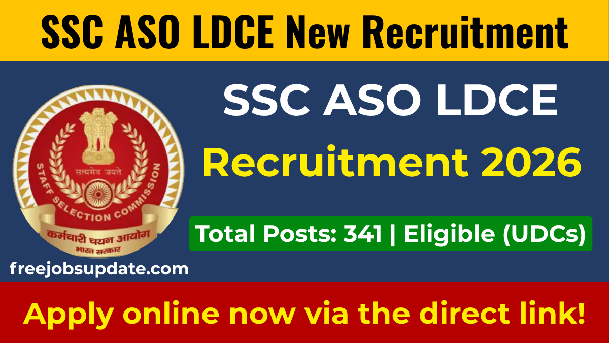 ssc aso ldce vacancies