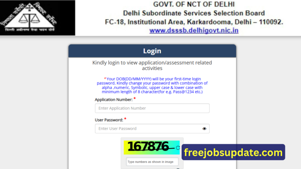 DSSSB Admit Card download direct link