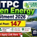 NTPC Green Energy Recruitment 2026 for 147 Post, Direct Online Apply Link Here. Check Now