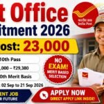 Post Office Recruitment 2026 for 23000 Posts, Direct Online Apply Link Here. Check Now