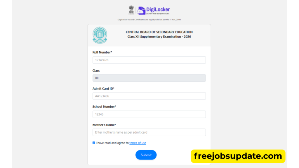 compartment result 2026 class 12