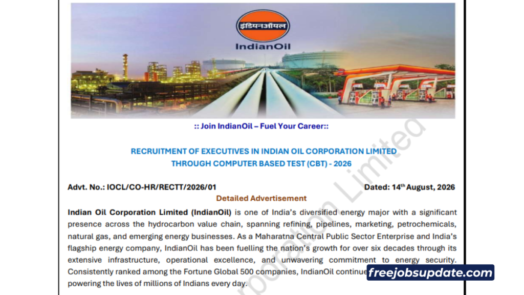 iocl recruitment 2026 notification
