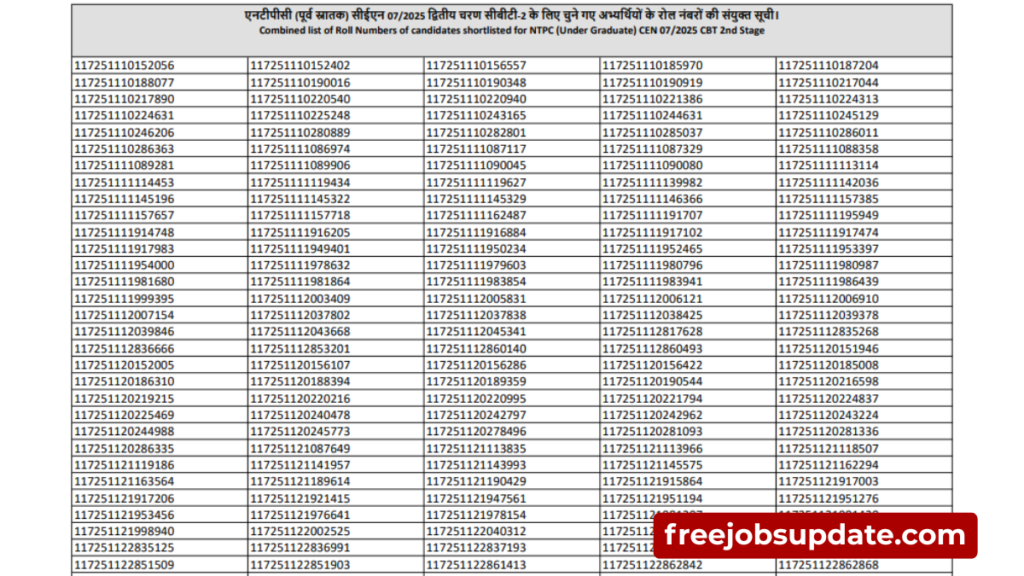 rrb ntpc ug result